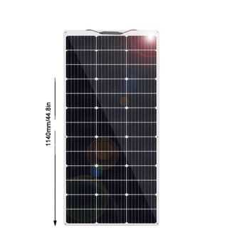 OEM Panel Solar De Alta Eficiencia, Dise&ntilde;o Flexible, 140 W, Blanco