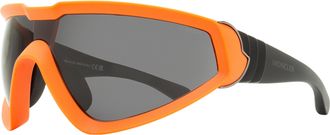 Moncler Mens Wrapid Sunglasses ML0249 43A Matte Orange/Black 0mm