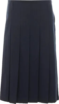 A.P.C. Dark Blue Midi Skirt