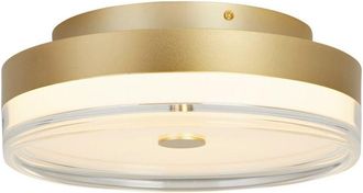 Searchlight Searchlight Cyprus Lámpara empotrada LED, metal dorado y acrílico transparente