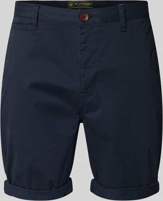 Superdry Regular Fit Shorts mit M&uuml;nztasche in Marine, Gr&ouml;&szlig;e 28