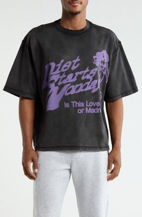 Diet Starts Monday Cotton Graphic T-Shirt in Vintage Black/purple at Nordstrom, Size Medium