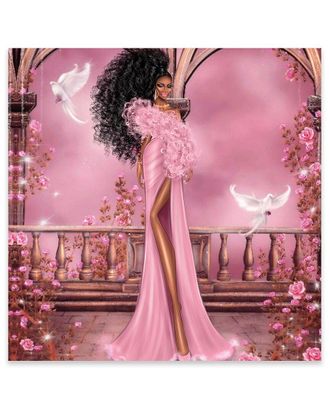 iCanvas Icanvas Women In Pink Print On Acrylic Glass By Erin Felis