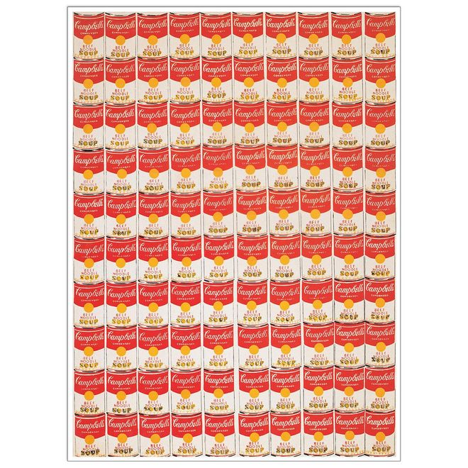 Artopweb Decorative panel, WARHOL - One Hundred Cans, 1962 - 46x64 van ...
