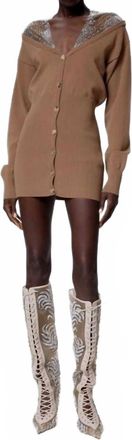 Giuseppe Di Morabito Knitted Dress In Camel