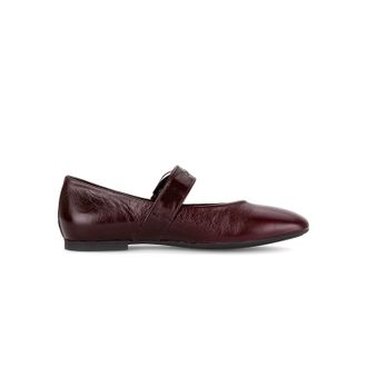 Gabor Womens Flat Ballerina Shoes In Burgundy