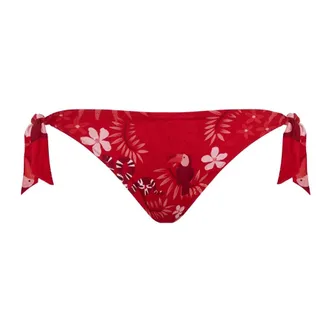 Vilebrequin Zij-strik bikini broekje Papel de Embrulho - Dames - Badkleding - Rood - Maat: L