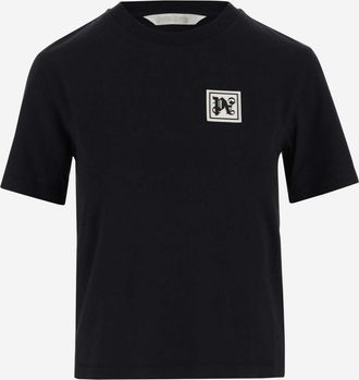 Palm Angels Black Black Logo Patch T-Shirt