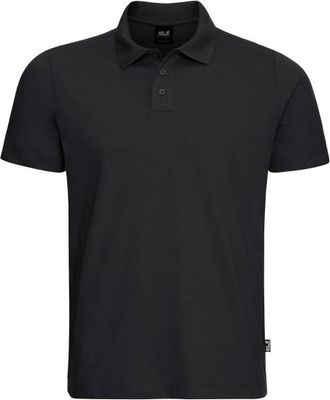 Jack Wolfskin Travel Polo Polo-Shirt f&uuml;r Herren | schwarz