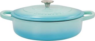 Crock-pot 5 Quart Enameled Cast Iron Braiser Pan with Lid in Blue at Nordstrom