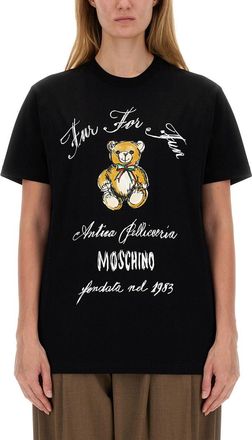 Moschino T-Shirt Con Logo-Donna