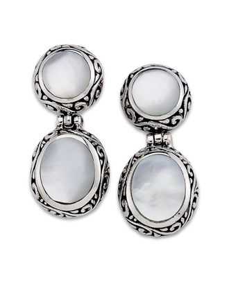Samuel B. Silver Pearl Drop Earrings