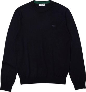 Lacoste O-Neck Trui - Heren - Ronde hals truien - Blauw - S - Wol - Truien & Vesten