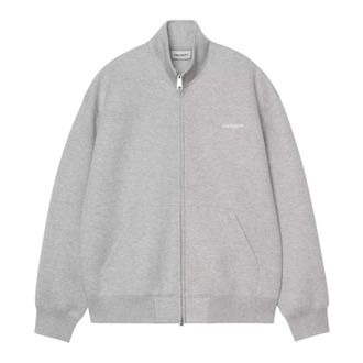 Carhartt Work in Progress Alda Zip Sweat Jacket - Heren - Vesten met rits - Wit - XL - Katoen - Hoodies & sweatvesten