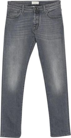 Jacob Cohen Nick Slim Vintage Jeans - Heren - Regular Fit Jeans - Grijs - W31 - Denim - Jeans