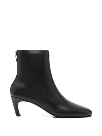 Toteme Black Leather ankle boots