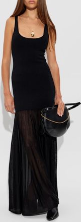 Toteme Dress Made Of Combined Fabrics, Womens, Black