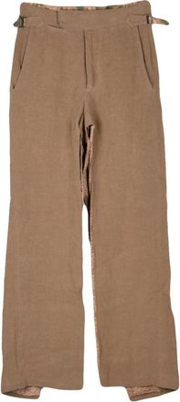 Vivienne Westwood Broeken, Dames, Bruin, S, Linnen, Bertram Wijde Broek