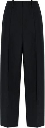 Marni Gekreukte broek - Dames - Wijde Broeken - Zwart - S - Katoen - Broeken