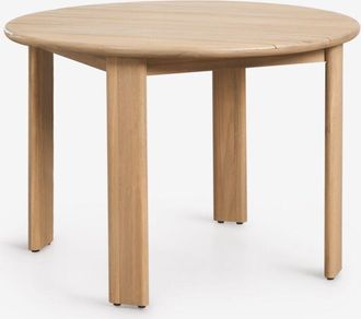 Sklum Mesa De Comedor Redonda &Oslash;110 Cm En Madera De Acacia Uleno Sklum
