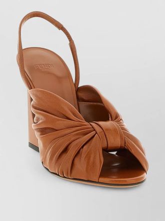 Fendi leather slingback sandals