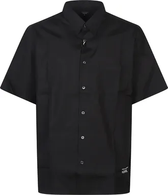 Comme Des Gar&ccedil;ons Short-Sleeved Boxy Embroidered Logo Shirt