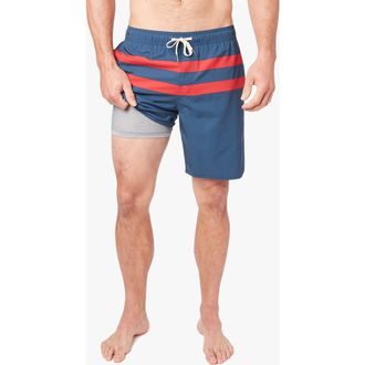Fair Harbor The Anchor Swim Trunks in Red Stripe at Nordstrom Rack, Size Xxx-Large