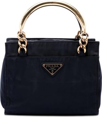 Prada Pre-owned Prada Tessuto Metal Handle Bag Ladies BAKQJA1EK5UBR9Q6