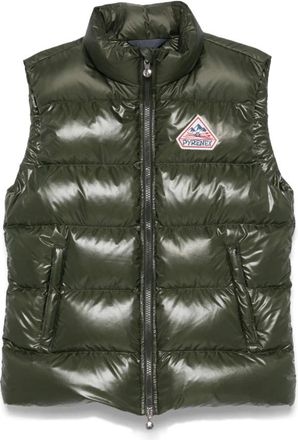 Pyrenex Vests, male, Green, Size: XL Quilted Waterproof Padded Sleeveless Coat