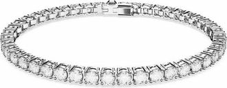 Swarovski Matrix Tennis Armband - Dames - Armbanden - Grijs - M - Accessoires