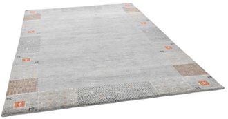 THEKO Wollteppich »Denver 1999« rechteckig 16 mm Höhe reine Wolle, Gabbeh Design, handgeknüpft, mit Bordüre