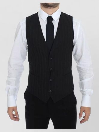 Dolce & Gabbana striped wool waistcoat