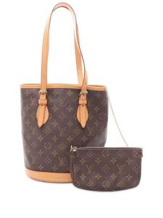 Louis Vuitton 2002 Monogram PM bucket bag - Brown