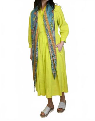 H+ Hannoh Wessel Delaney Dress In Lime