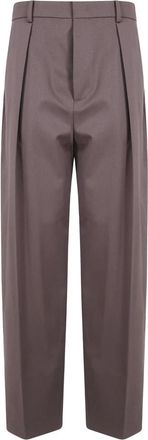 N&deg;21 Pantalones de Tejido Sastre - Trousers - Mujer - Marr&oacute;n - 2XS