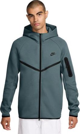 Nike Mens Tech Fleece Full-Zip Windrunner Hoodie - Green/Black Size 3XL