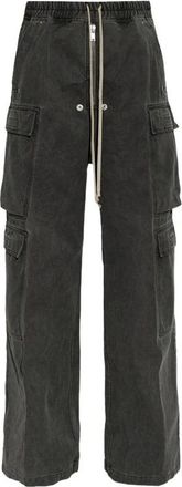 Rick Owens Pantalones Cargo Jumbo Belas Dobles - Trousers - Mujer - Gris - XS