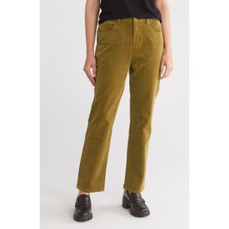 Eileen Fisher Corduroy High Waist Straight Leg Pants in Btrnt at Nordstrom Rack, Size X-Small