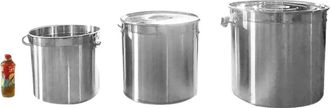 OEM Cacerola De Acero Inoxidable, Capacidad De 70 Litros, F&aacute;cil De Limpiar
