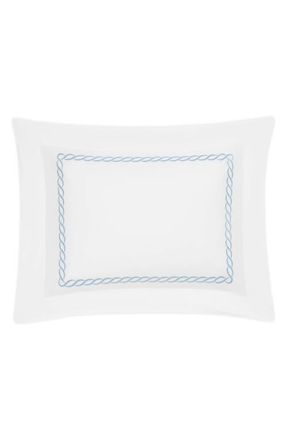 Matouk Classic Chain Sham in Light Blue at Nordstrom, Size Standard