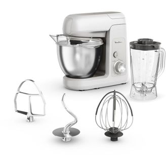 Moulinex Bake Partner, Kitchen Machine, potente impastatrice planetaria da 1100 w, prestazioni durevoli, kit di accessori BakeGood, QA521B25