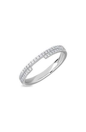 Bony Levy Diamond Stacking Ring in 18K White Gold at Nordstrom Rack, Size 6.5