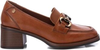 Xti Womens Leather Moccasins In Camel