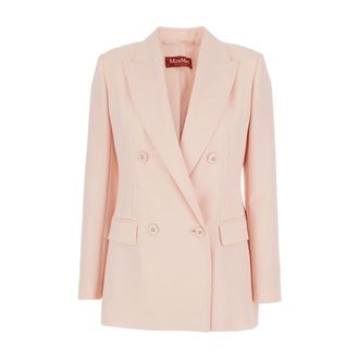 Max Mara Blazers, female, Pink, Size: 2XS Edicola Blazer