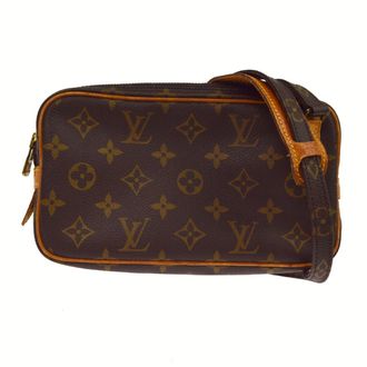 Louis Vuitton Marly Monogram Brown Canvas Handbag (Pre-Owned)