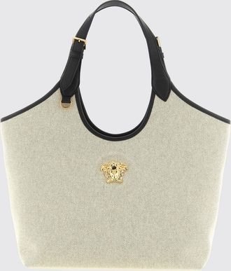 Versace Borsa Tote Medusa Versace in canvas e pelle