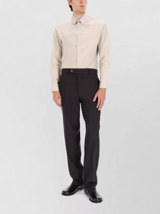 Fendi cotton shirt regular fit button collar