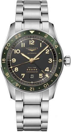 Longines Spirit Zulu Bracelet Watch, 42mm in Green at Nordstrom
