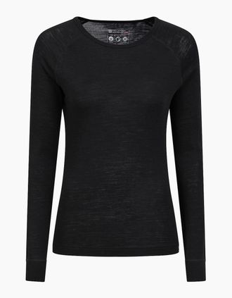 Mountain Warehouse Womens Mountain Warehouse Womens/Ladies Merino II Thermal Top - Black - Size: 18