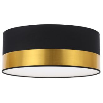 OEM L&aacute;mpara De Techo Elegance Plexi Negro Y Dorado 40cm E27